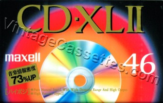 Maxell Maxell CD-XLII 1994–95 Type II Cassette Tape