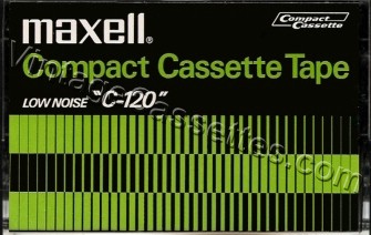 Maxell Maxell Low Noise C-120 1970–71 Type I Cassette Tape