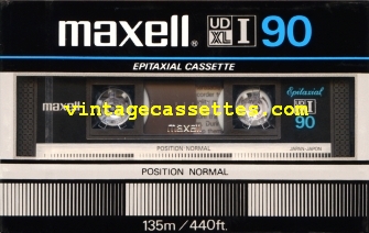 Maxell Maxell UDXLI Type I US Market. 1982–83 Type I Cassette Tape
