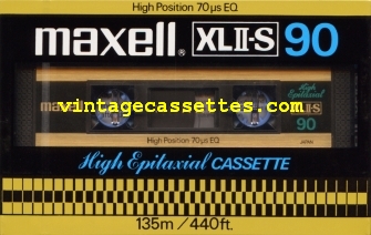 Maxell Maxell XLII-S Type II USA Market. 1980–82 Type II Cassette Tape