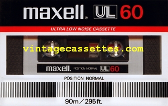 Maxell Maxell UL Type I USA Market 1982–84 Type I Cassette Tape