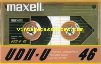 Maxell Maxell UDII-U Type II Probably Japan market only. 1985–87 Type II Cassette Tape