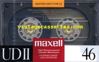 Maxell UDII 1988–89 Type II Cassette Tape
