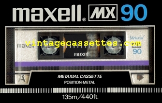 Maxell Maxell MX Type IV USA Market.  1984 Type IV Cassette Tape