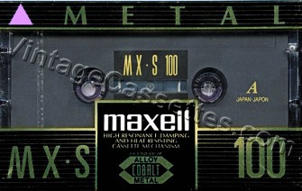 Maxell Maxell MX-S 1992–96 Type IV Cassette Tape