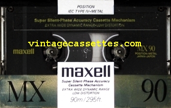 Maxell Maxell MX 1988–89 Type IV Cassette Tape