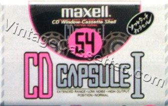 Maxell Maxell CD Capsule I 1990–91 Type I Cassette Tape