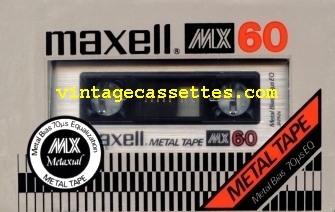 Maxell Maxell MX Type IV Earlier Edition 1980–82 Type IV Cassette Tape