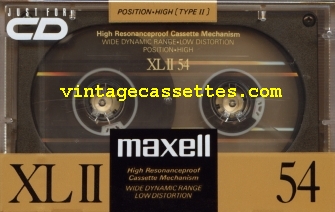 Maxell XLII 1988–89 Type II Cassette Tape