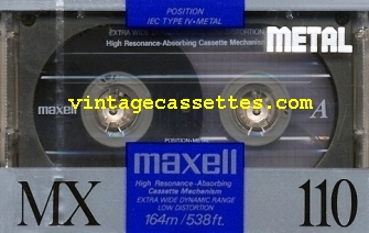 Maxell Maxell MX 1990–91 Type IV Cassette Tape