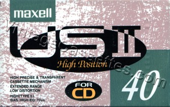 Maxell Maxell USII 1990–91 Type II Cassette Tape