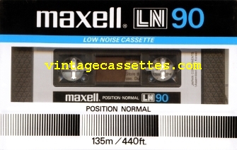 Maxell Maxell LN Type I USA Market. 1983 Type I Cassette Tape