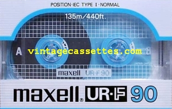 Maxell Maxell UR-F Type I Each length has different color. 1986–87 Type I Cassette Tape