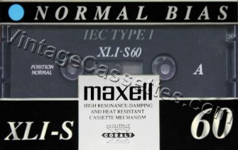 Maxell Maxell XLI-S 1994–95 Type I Cassette Tape