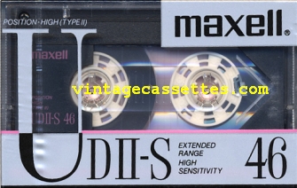 Maxell UDII-S Type II Japan Market 1988–89 Type II Cassette Tape
