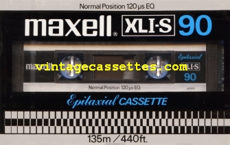 Maxell Maxell XLI-S Type I USA Market. 1980–82 Type I Cassette Tape