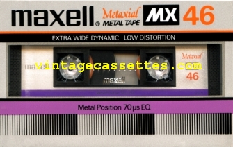 Maxell Maxell MX Type IV Japan Market. 1982–84 Type IV Cassette Tape