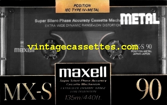 Maxell Maxell MX-S 1990–91 Type IV Cassette Tape