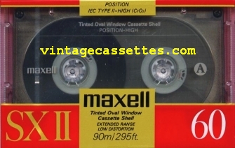Maxell Maxell SXII 1988–89 Type II Cassette Tape