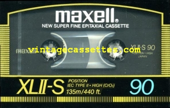Maxell Maxell XLII-S Type II 1986–87 Type II Cassette Tape