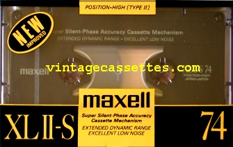Maxell XLII-S Type II Several small variations. 1988–89 Type II Cassette Tape