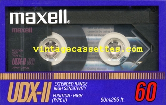 Maxell Maxell UDX-II 1986–87 Type II Cassette Tape