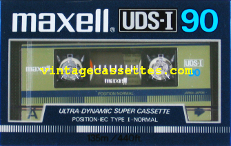 Maxell Maxell UDI-S Type I USA version of UDI 1986–87 Type I Cassette Tape