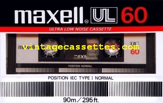Maxell Maxell UL Type I 1985–86 Type I Cassette Tape