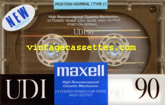 Maxell Maxell UDI 1988–89 Type I Cassette Tape