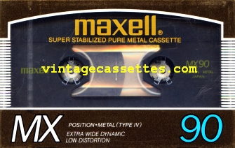 Maxell Maxell MX 1985–87 Type IV Cassette Tape