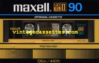 Maxell Maxell UDXLII Type II US Market 1982–83 Type II Cassette Tape