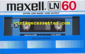Maxell Maxell LN Type I USA Market. 1982–84 Type I Cassette Tape