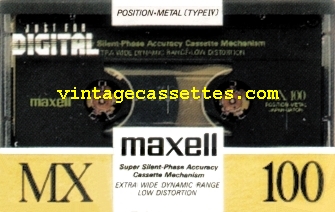 Maxell MX 1988–89 Type IV Cassette Tape