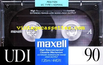 Maxell Maxell UDI 1991–92 Type I Cassette Tape