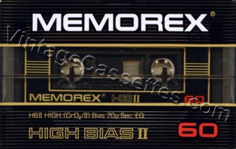 Memorex Memorex High Bias II 1982–84 Type II Cassette Tape