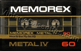 Memorex Memorex Metal IV 1982–84 Type IV Cassette Tape