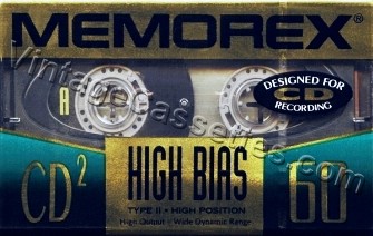 Memorex Memorex CD2 1995–96 Type II Cassette Tape