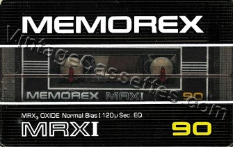 Memorex Memorex MRX I 1982–84 Type I Cassette Tape