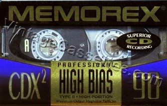 Memorex Memorex CDX2 1995–96 Type II Cassette Tape