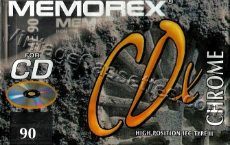 Memorex Memorex CDx 1995–96 Type II Cassette Tape