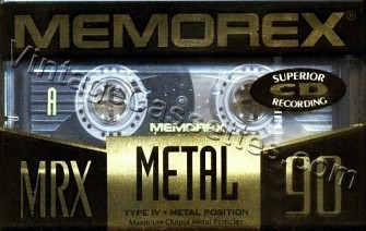 Memorex Memorex MRX 1995–96 Type IV Cassette Tape