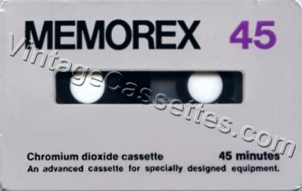 Memorex Memorex Chromium Dioxide 1971–73 Type II Cassette Tape