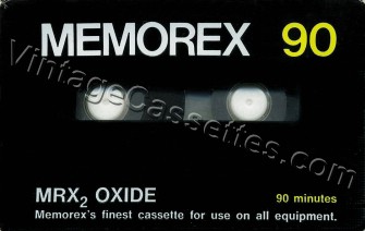 Memorex Memorex MRX2 1974–75 Type I Cassette Tape