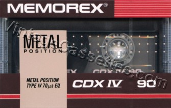 Memorex Memorex CDX IV 1989–90 Type IV Cassette Tape