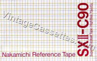 Nakamichi Nakamichi SXII Type II 1983–89 Type II Cassette Tape
