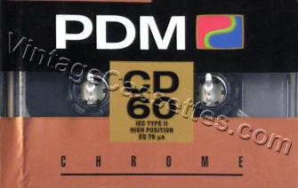 PDM PDM CD 1990–92 Type II Cassette Tape