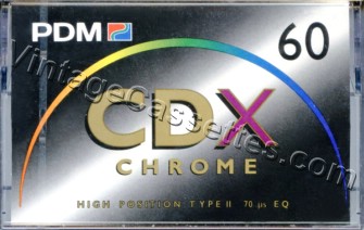 PDM PDM CDX 1993–94 Type II Cassette Tape