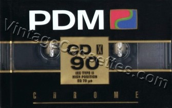 PDM PDM CD-X 1990–92 Type II Cassette Tape