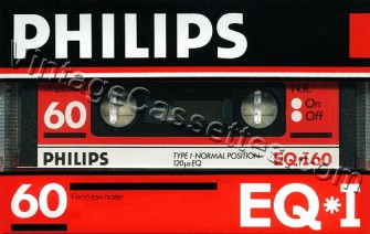 Philips Philips EQ-1 60 Type I Budget Tape 1987–88 Type I Cassette Tape