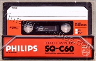 Philips Philips SQ C-60 Type I Budget Tape 1981–83 Type I Cassette Tape